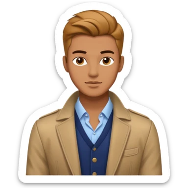 male fashion model sticker