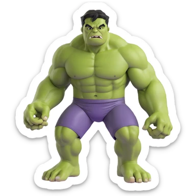 the hulk character sticker