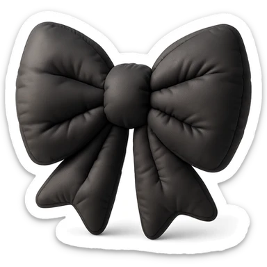 gothic bow, cushion style sticker