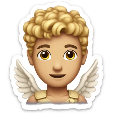 Greek cupid in love sticker