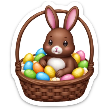  peeps marshmallow easter candy basket kawaii chocolate bunny jelly bean eggs sticker