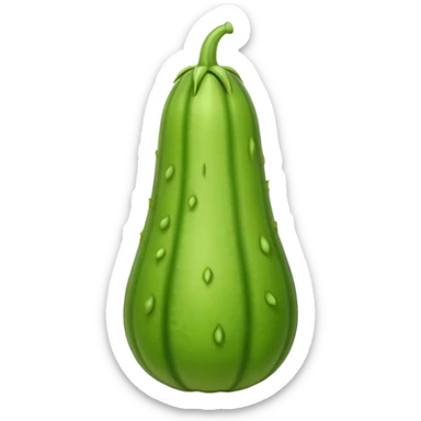 A long bitter gourd sticker