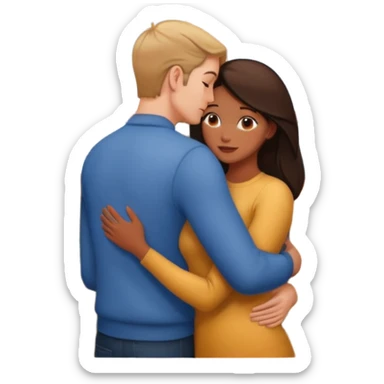 intimate moment by the window sticker