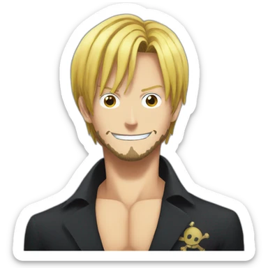 One piece sanji sticker
