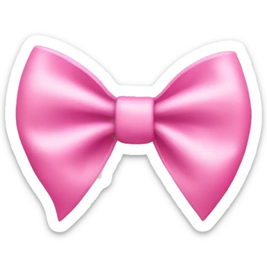 lights pink bow sticker