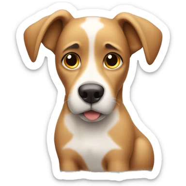 Dog with back problems sticker