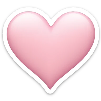 Pastel pink heart sticker