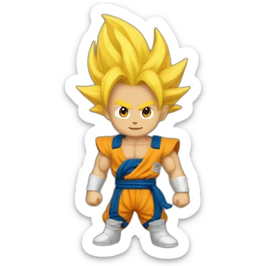 Super sayan sticker