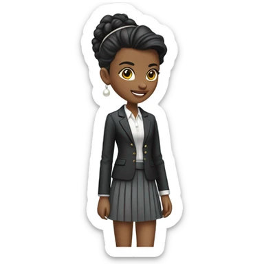 ￼ preppy girl sticker