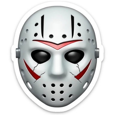 Jason mask sticker