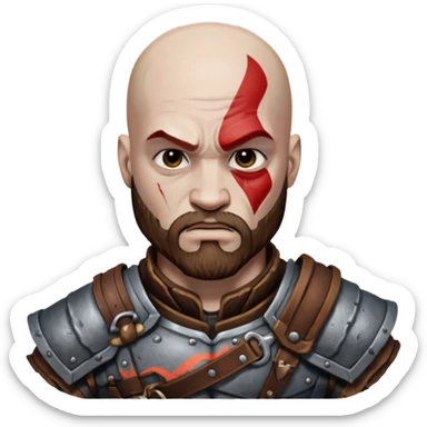 God of War Kratos sticker
