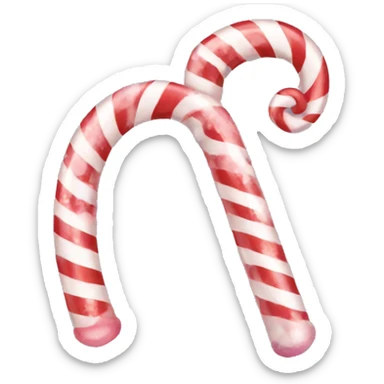 Aesthetic candy cane  sticker