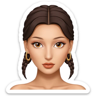 bella hadid realistic sticker