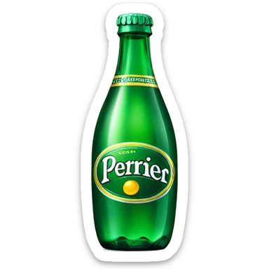 Perrier Green bottle  sticker