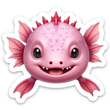 Axolotl singing  sticker