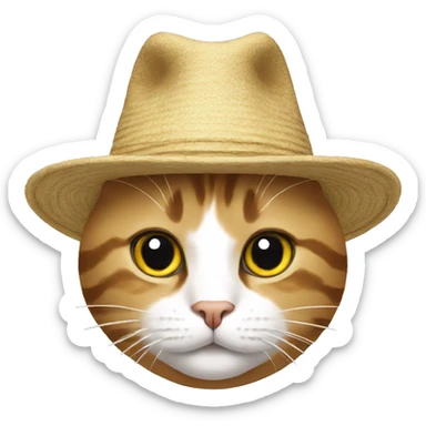 cat wif hat sticker