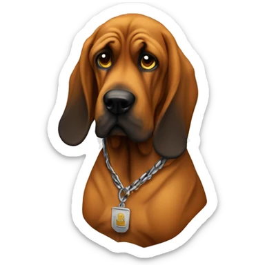 Gangster bloodhound sticker