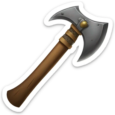 Medieval ax sticker