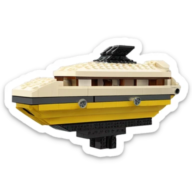 Lego Naboo Royal cruiser Starship birdhouse  sticker