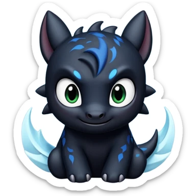 Emoj di night fury cute sticker