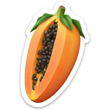 papaya fruit sticker