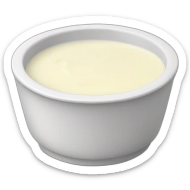 white sauce in a dipping dish sticker