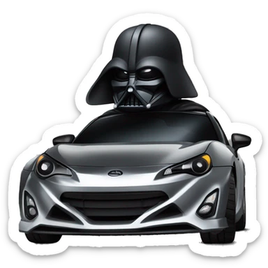 Darth Vader and Batman’s Scion FR-S  sticker
