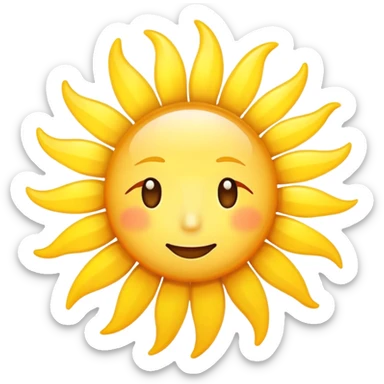 Sun with timer showing 15 minutes, morning sunshine exposure sticker