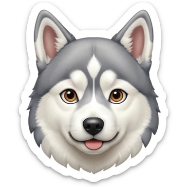 Chien husky sticker