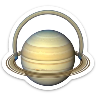 Saturn with 274 moons sticker