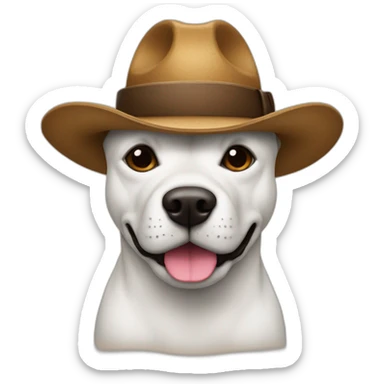 un chifle con bigote y sombrero con manos y pies  sticker