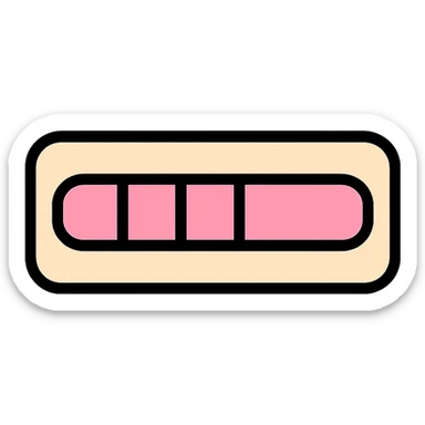 baby pink loading bar, flat style, soft baby pink, no text sticker