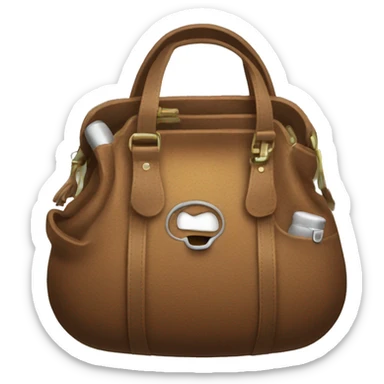 purse sweat from working out sports sticker