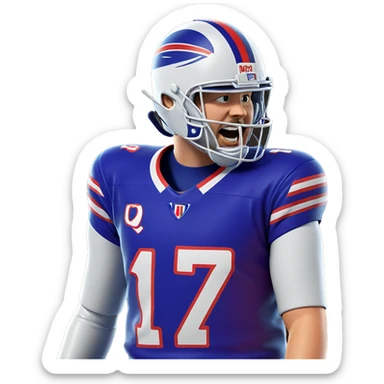 boy in blue sportswear helmet sticker