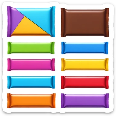 chocolate bar wrappers sticker