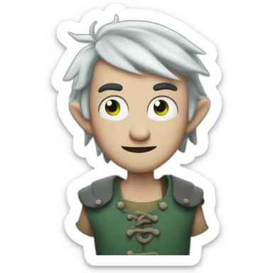 Elfo from Disenchantment sticker