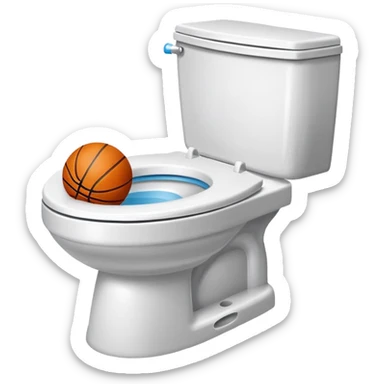 LeBon Bon basketball skibidi toilet sticker