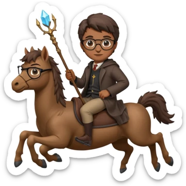 hippogriff and harry potter sticker