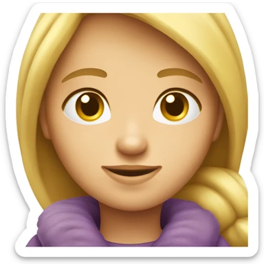 Chat dans les bras d’une fille sticker