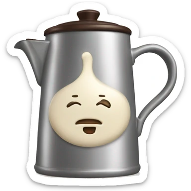 heavy cream in coffee pot sticker