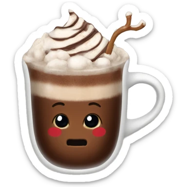 Hot chocolate sticker