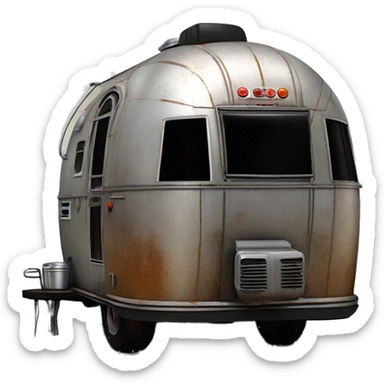Darth Vader’s airstream rc caravan rusted  sticker