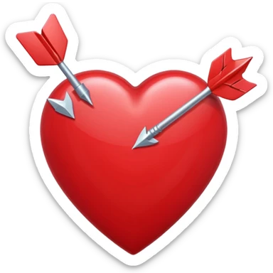 Valentine's Day heart sticker