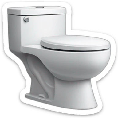 toilet bowl, bidet attachment, and an icon representing clean freshness with water sticker