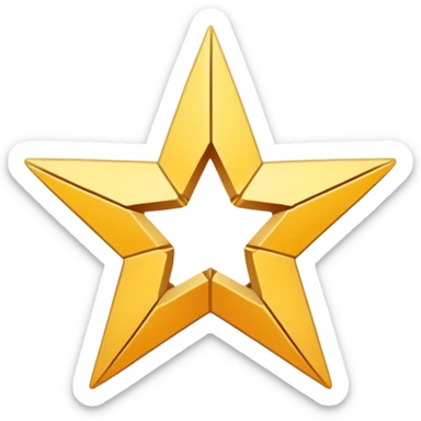 Generate me like a broken star in half or maybe three pieces but so people still can see it’s a star lie make it white outline and empty inside and same thing with a star make two emojisi meant a broken star and white out lune sticker