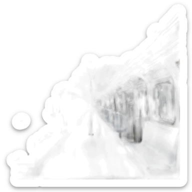 Moscow metro train sticker