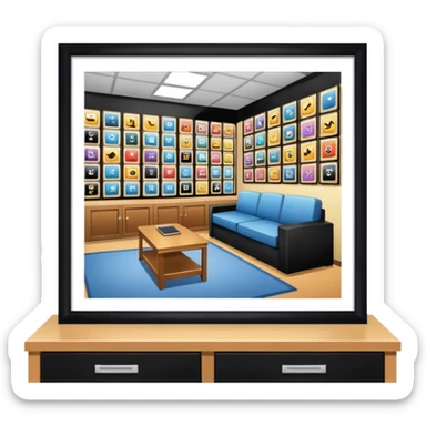 Poster room y2k style sticker