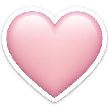 Light pink heart sticker