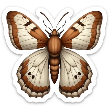 Dead heath moth sticker