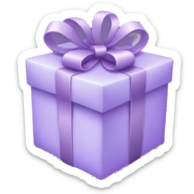 Lilac present sticker